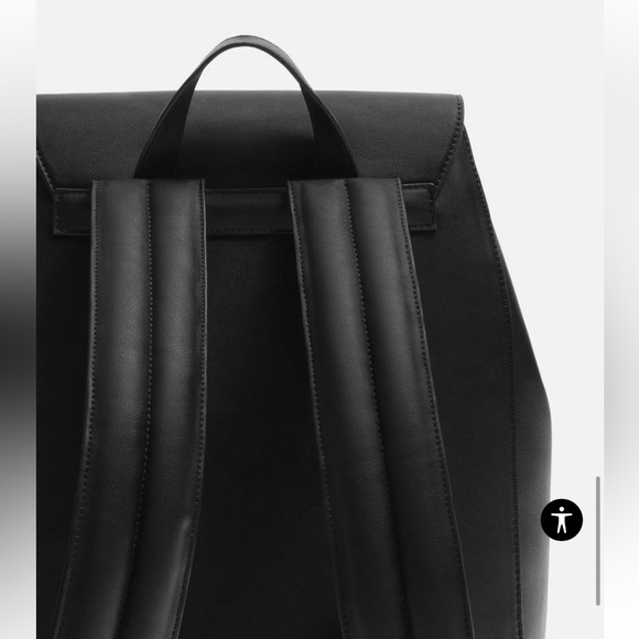 Zara FLAP BACKPACK NWT Monochromatic Main compartment with magnetic closure - Picture 5 of 7